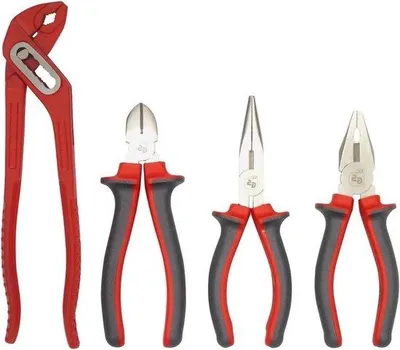 Produktbild von Tangset 4-teilig, DIY-Satz, Metall, für verschiedene Arten von Holz.