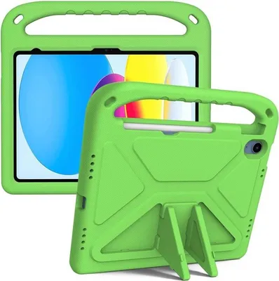 Produktbild von iPad (2025) / iPad 10.9 (2022) Hülle - Coverup Stoßfeste Kinderhülle - Grün