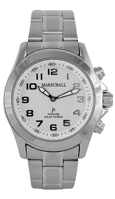 Produktbild von Marschall TALKING WATCH > Herrenuhr Ø46mm | Hybrid Solar | Edelstahl