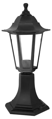 Schwarze Außenwandleuchte IP44 mit E27-Fassung