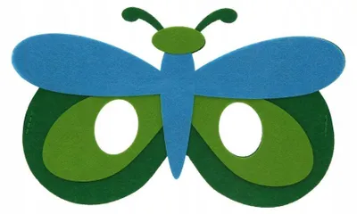 Produktbild von GoDan Filzmaske Ważka für Kinder Fasching Kostüm