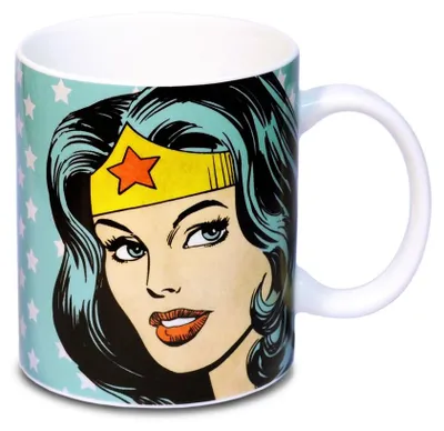 Porzellan-Tasse Wonder Woman 300 ml mit Geschenkverpackung