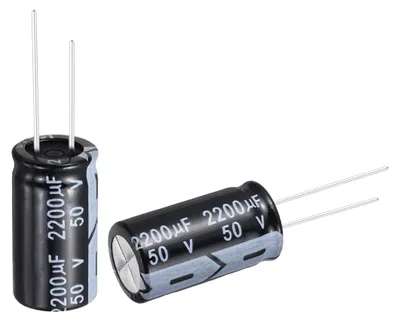 Elektrolytkondensator 2200 µF 50 V 16x30 mm, 12 Stück