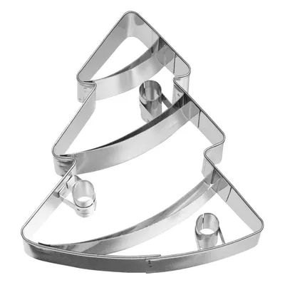 Produktbild von Birkmann Ausstechform Weihnachtsbaum, Ausstecher, Plätzchenform, Keks, Plätzchen, Edelstahl, 10 cm, 195509