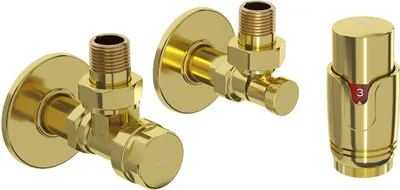 Immagine prodotto di Mexen G00 set termostatico angolare con copertura R, dorato - W901-900-904-50