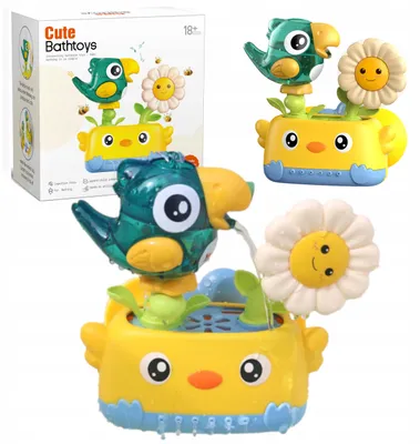 Produktbild von Vogel-Wasserspielzeug mit Saugnäpfen für die Babyparty