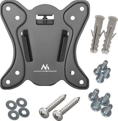 Produktbild von Maclean MC-715A TV Wandhalterung 13-27" LED LCD Plasma 25kg VESA 75x75 100x100 Metall Robust Schwarz Schrauben Montageanleitung TV Halterung
