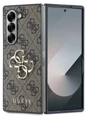 Immagine prodotto di Guess Guhczfd64Gmgbr Z Fold6 F956 Brązowy/Pelle marrone 4G Logo in metallo