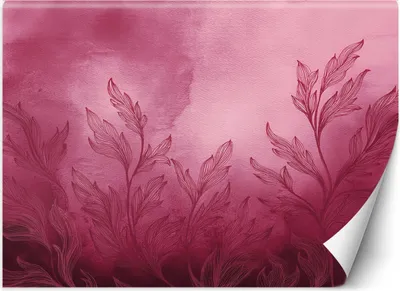 Produktbild von Vlies fototapete Pflanzen Wiese Rosa 300x210 cm Feeby Rosa inkl. Kleber einfache Montage