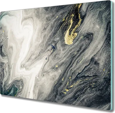 Produktbild von Coloray Küchenbrett Kochplattenabdeckung Hackbrett Schneidebrett Herdabdeckplatte 60x52 cm - Meereswellen Fantasie