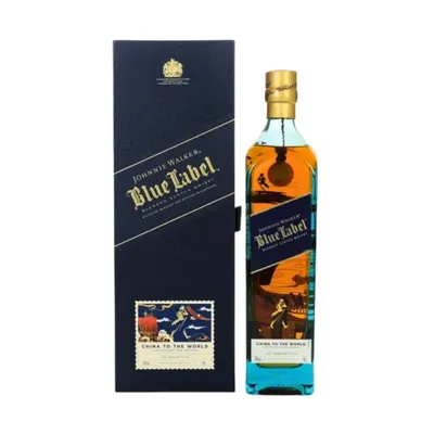 Produktbild von Johnnie Walker Blue Label Scotch Whiskey Geschenkbox 0,75L - 46% Vol Whisky - China To The World 2024 - Sammlerstück aus China - Blended Whiskey