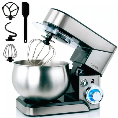 Produktbild von Briebe KM1114, Standmixer, Edelstahl, Kneten, Mixen, Whisking, 5 l, Edelstahl, 1800 W