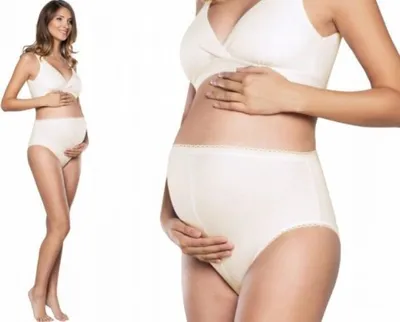 Obrázok produktu pre Bavlnené nohavičky Mama maxi, 1ks v balení, béžové, veľkosť 3,5 mm, hmotnosť. XL
