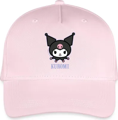 Produktbild von Spreadshirt Kuromi Portrait Kinder Bio Basecap, One size, Hellrosa
