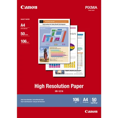 Produktbild von Canon HR-101 N A 4, 50 Blatt Fotopapier 106 g