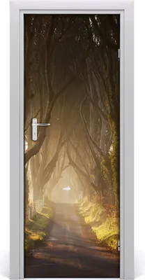Produktbild von Tulup Türaufkleber 75x205 cm Dekorative Aufkleber Selbstklebend Wasserdichte Tapete Abnehmbar Schlafzimmer Wohnzimmer Wohnkultur - Weg im Wald