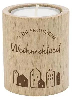 Produktbild von O du fröhliche Weihnachtszeit. Teelichthalter