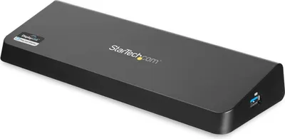 Zdjęcie produktu dla StarTech.com USB3DOCKHDPC, Przewodowa, USB 3.2 Gen 1 (3.1 Gen 1) Type-B, 3,5 mm, USB Typu-A, 10,100,1000 Mbit/s, IEEE 802.3, IEEE 802.3ab, IEEE 802.3u
