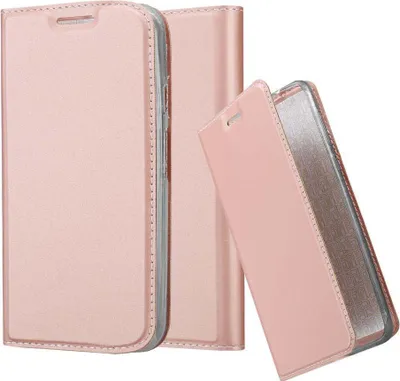 Produktbild von Cadorabo Handyhülle für Motorola MOTO G2 Schutz Hülle in Rosa Cover Etui Book Case Booklet