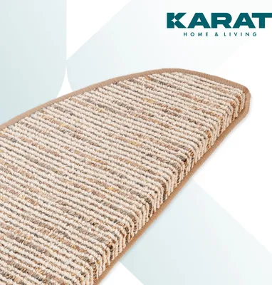 Produktbild von Stufenmatten Geneva Halbrunder oder Eckiger Treppenschutz Beige Halbrund