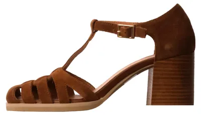 Image de Sandales à Talon en cuir Brigitte