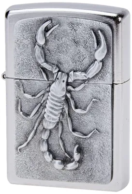 Produktbild von Zippo Sturmfeuerzeug - Zodiac Scorpion, Satin Chrome, Emblem - Nachfüllbar - Wie