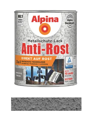 Produktbild von Alpina Metallschutz-Lack Hammerschlag 2,5 L dunkelgrau