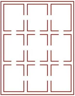 Produktbild von Lindner 2619E Velourseinlage dunkelrot 2619E (63x85 mm)