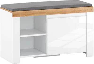 Image de Meuble à chaussures avec siège pour couloir Vigo