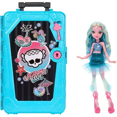 Immagine prodotto di Set di bambola - MONSTER HIGH MATTEL - Lagoona Blue JDR51 - 19 sorprese - Accessori