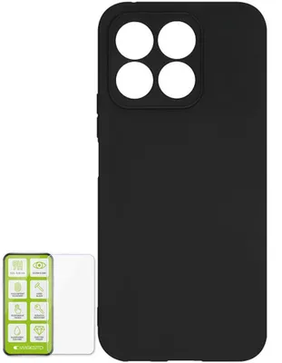 Obrázek produktu pro Pro Honor X8b silikonové pouzdro H9 skleněné pouzdro na mobilní telefon černé pouzdro kryt pouzdro kryt