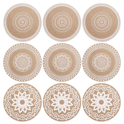Produktbild von Tischset rund gewebt und Platzset Leinen und Untersetzer für Tisch und Deko Tischset und Tischschutz für Hochzeit