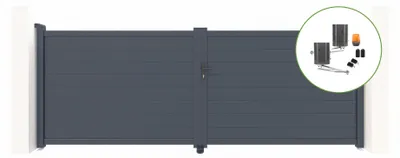 Produktbild von Flügeltor elektrisch 4m EIGER H.140cm + Drehtorantrieb BUNKER B500