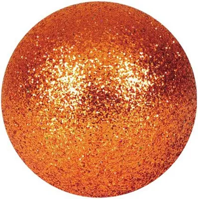 Produktbild von INNA-Glas Weihnachtskugel Fabiana, 48 Stück, Glitzer, Kupfer, Ø3,5cm - christbaumkugel