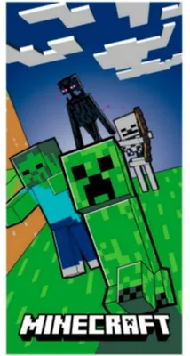 Immagine prodotto di Telo mare Minecraft Danger Zone 70x140 cm (ad asciugatura rapida)