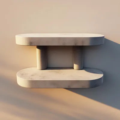 minimalistisches Doppel-Wandregal – Decords Wandregal, Produktansicht 1
