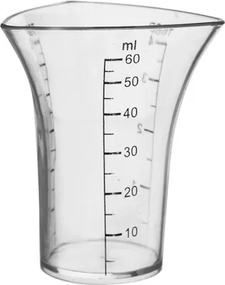 Orion Barmaß Messbecher Küche mit Skalierung Jigger für Cocktails 60 ml