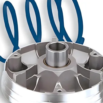 Produktbild von Malossi Variator kompatibel mit Peugeot Speedfight 100 / Elyseo 100, 45x20x15mm, ohne Katalysator