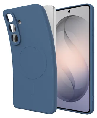 Image de Cazy Coque compatible avec Samsung Galaxy S26 Coque compatible avec MagSafe – Color Backcover – Bleu