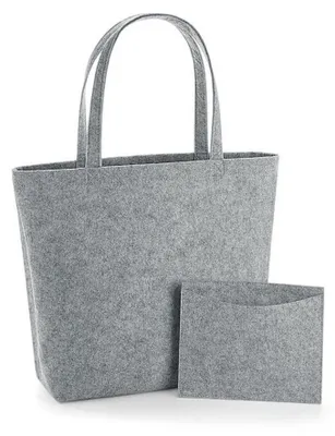 Immagine prodotto di Bagbase - Borsa della spesa, feltro FK1194 (taglia unica) (grigio melange)