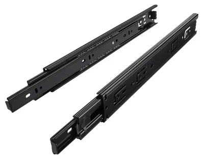 Immagine prodotto di Guida per cassetto a estensione totale - Acciaio - 250 mm - 45 kg - Nero