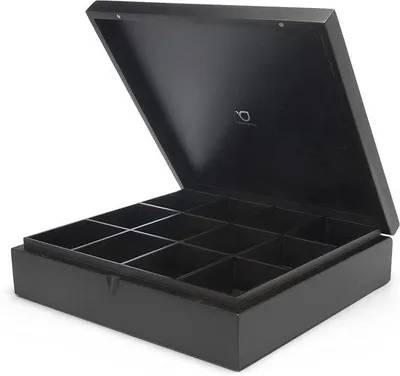 Image de Boîte de rangement noire à 12 compartiments