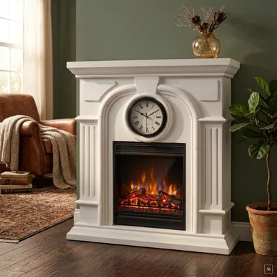 Produktbild von abc HOME | Elektrischer Kamin | klassischer Stil | Fernbedienung | Heizfunktion | realistische Flamme
