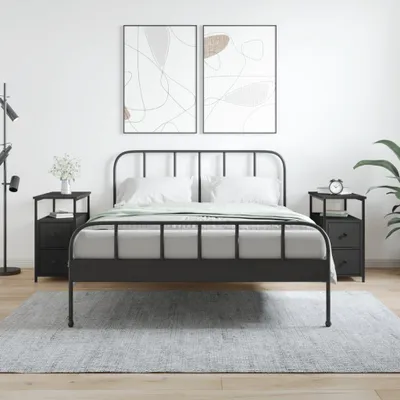 Obrázek produktu pro vidaXL Noční stolky 2 ks černé 30x60x60 cm Dřevěný materiál