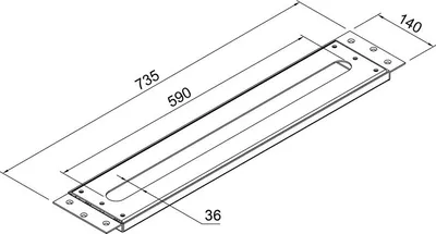 Produktbild von Steinberg Serie 100 Montageplatte für Waschtisch- und Wannenrandarmaturen, 1009411
