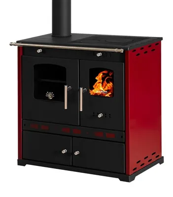 Immagine prodotto di P. Eco LUX Bordo stufa a legna - 7,38 kW piano cottura in ghisa Cottura a legna stufa a legna SINISTRA