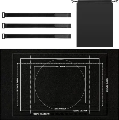 Produktbild von Puzzelmatte bis 1500 Teile, schwarz, mit Aufbewahrungstasche, für Heimgebrauch