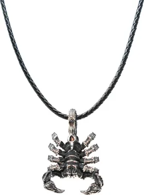 Produktbild von Lederkette Edelstahl 316 SCORPIO 50 cm Silber Lederkette