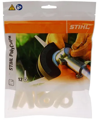 Produktbild von Stihl 41110071001, Bürstenschneider-Klinge, Weiß, Kunststoff, PolyCut 6-3, 7-3, 20-3, 41-3, 12 Stück(e)
