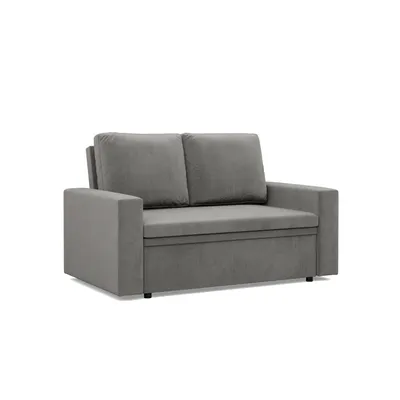 Produktbild von Sofa mit Schlaffunktion NEO, Wohnzimmer Sofa 2-Sitzer 148x87cm, Hellgrau